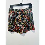 ATM Anthony Thomas Melillo Floral Satin Printed Black Combo Shorts size 6 Photo 2