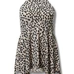 Torrid NEW Cheetah Animal Print Bead Hanky Hem Halter Top Mob Wife Plus Size 1X Photo 4
