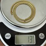 Vintage MONET Herringbone Wheat Gold Tone Twisted Chain 20” Necklace 13g. Photo 8