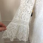 Karl Lagerfeld Ivory Lace Trumpet Sleeve Top S Photo 3