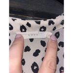 Lush Clothing Lush Women's Sz S Warren Blouse V Neck Animal Print 3/4 Sleeve Ruched A69 Photo 2