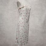 American Eagle  90s/y2k pale yellow floral ruffled slip dress size 12 Photo 3