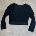 Victoria's Secret Victoria Sport Black Crop Logo Band Top Size S Photo 1