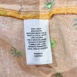 Abound New  Floral Print Linen Blend Square Neck Cropped Tank Top Orange Photo 11