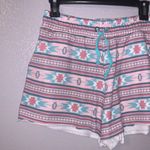 Range by Rock & Roll Denim Aztec Print Pull On Shorts Pink Size M Photo 1