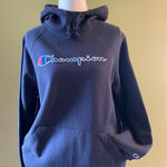 Champion  Blue Funnel-neck Athleticwear Hoodie Photo 0