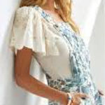 Pilcro  Floral Print Distressed Overalls Size 27 EUC‎ Photo 0