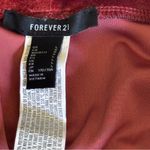 Forever 21 Velvet Wine Elastic Waist Leggings Sz L Photo 9