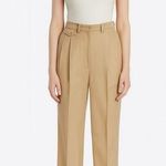 The Frankie Shop Butter Yellow high waisted Pleated Trouser Size XS EUC Photo 0