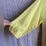 J.Crew  Long Sleeved‎ Linen Tiered Maxi Dress Sz L/XL Yellow Photo 2