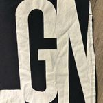 True Religion BIG TRUE RLGN ELONGATED SPLIT WOMENS TEE minor cracking on letters throughout XS Photo 7