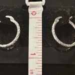 Sterling Silver  Hoop 925 Earrings Photo 3