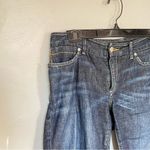 Banana Republic  Denim Bermuda Raw Cut Hem Shorts Blue Small Medium 6 Photo 4