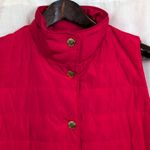 Michael Kors Red Snap Button Puffer Vest Medium Photo 2