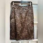BCBGMAXAZRIA Vintage  Collection Y2K  Black Nude Floral Lace Pencil Skirt Size 4 Photo 10
