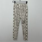 Beach Riot  Ayla Leggings Taupe Snake Print High Rise Photo 2