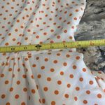 Anthropologie  Moulinette Soeurs Size 8 Silk Orange Polka Dot Fit & Flare Dress Photo 12