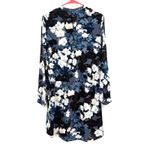 Lila Rose  Size 4 Dress‎ Blue Floral Drawstring Waist Long Sleeve Formal Workwear Photo 1