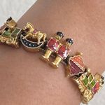 Vintage AVON Nutcracker Train Christmas Theme Slider Bracelet Photo 6