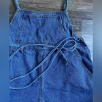 Forever 21 Women’s Demin Blue Short Overalls Size L Photo 4