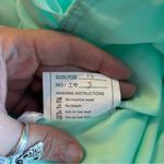 NWOT mint green sleeveless formal dress with sheer jacket rhinestone brooch 14 Photo 6