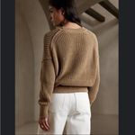 Banana Republic  Tiernan Relaxed Chunky Cotton Cropped Sweater Iced Latte Beige Photo 10