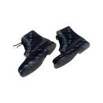 Henry Ferrera Women's Preppy Goth Plaid Lace Up Rain Boots Size 8 Photo 1