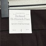 Talbots NWT Refined Bi-Stretch Straight Leg Pants in Chocolate Brown - Size 4 Photo 4