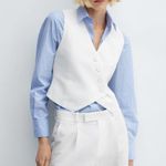 Mango White Vest Top Photo 0