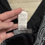 B. Smart  Boho Paisley Kimono Sleeve Dress Black Red White Elastic Waist Sz 12 Photo 3