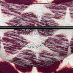 Lucky Brand  Star Print Sleeveless Tank Top Burgundy White Womens Size Small Photo 2