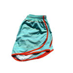 Nike Medium Teal, White, & Orange Running Shorts Blue Photo 1