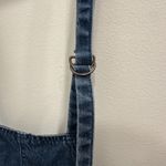 We The Free Free People  Blue Denim Strappy Shortalls Frayed Overall Shorts Twee Photo 5