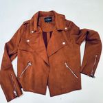 Haute Monde Women's  Size S Casual Faux Suede Moto Jacket Photo 5