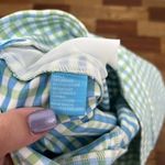 J. McLaughlin  Masie Shorts 4 NWT $138 Catalina Stretch Pull On Green Gingham Photo 5