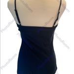a.n.a NWT . Navy Blue Adjustable Spaghetti Strap Body Con Tank Stretchy Small Photo 1