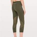 Lululemon DARK OLIVE Pace Rival Crop *Full-On Luxtreme 22" Photo 1