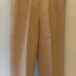 Light brown pleated dress pants handmade vintage pants Tan Size M Photo 0