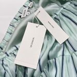 Vince  Mint Stripe Gauze Panel Skirt Green M Photo 10
