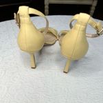Vince Camuto Enella Yellow Leather Slingback Heels Size 8M Ankle Strap Sandals Photo 5