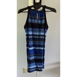 Apt. 9  Women's Blue Black‎ Design Halter Top above knee Dress  size medium Photo 4