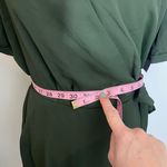 Vince Camuto NWT Wrap Front Mini Dress Pine Forest Dark Army Green Tie Waist New Photo 11