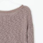 Deletta Anthropologie  Nubby Circle Long‎ Sleeve Sweater Tan Womens Size Small Photo 11