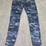 Nike  Women's Dry-Fit One‎ Mid-Rise Training Leggings Tight Blue Camo Small Photo 0