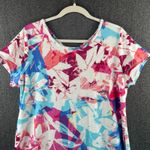 Talbots T By Cozy Crush Cross Back Dress Floral XL Petite Stretch Beachy Summer Photo 4