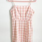 BP  NEW Pink White Gingham Plaid Mini Dress sz Medium Photo 0