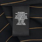 Alice + Olivia Black Stripe Ruffle Bell Sleeve Shirt Dress Size Medium Workwear Photo 6