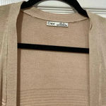 Dex Long Sleeve Ribbed Flowy Pale Rose Pink Soft Open Front Cardigan Size 1X Photo 1