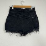 Hollister Black Distressed Cut Off Jean Shorts Womens 26 Denim Festival Beachy Photo 5