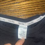 Calvin Klein  Black Tee with White Logo Photo 1